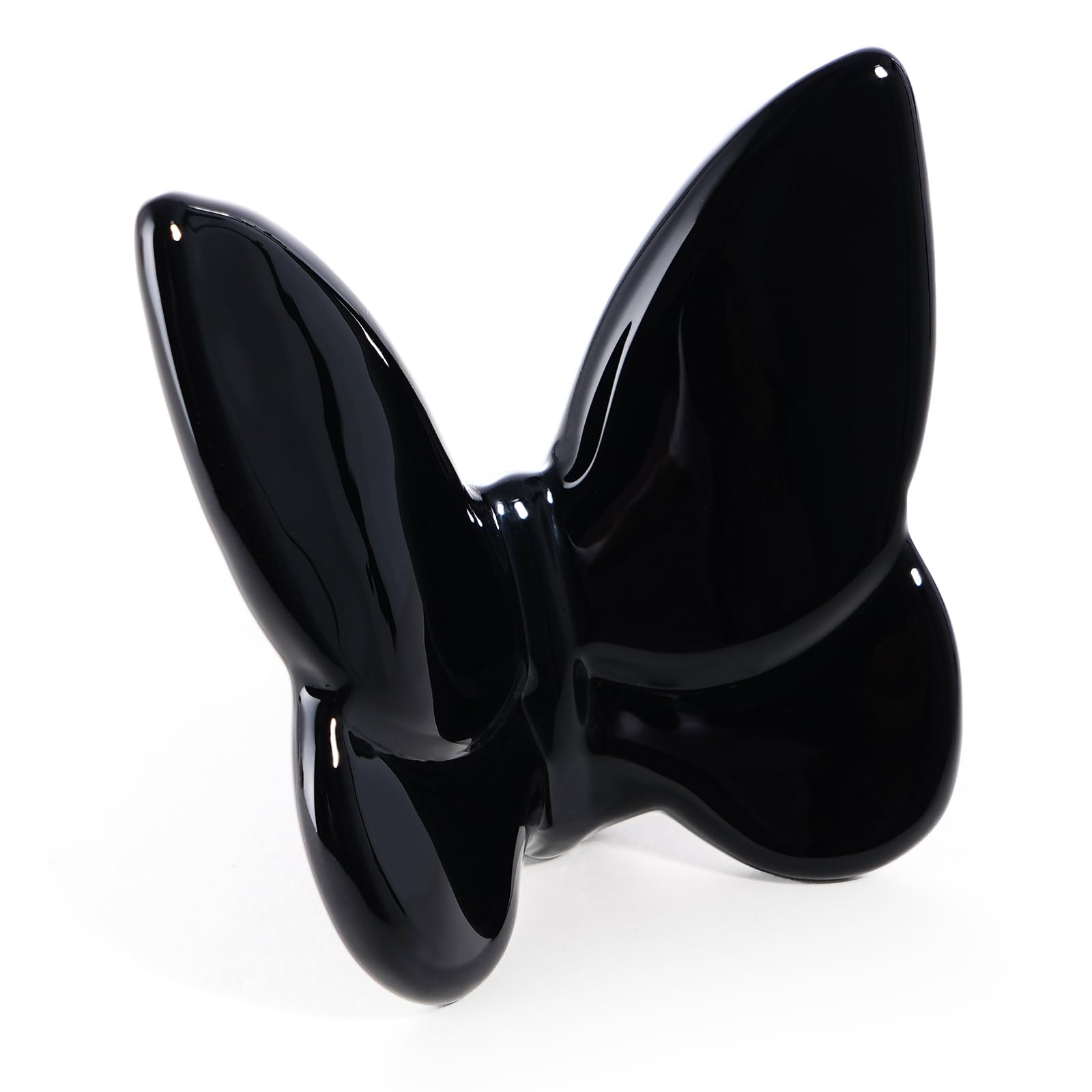 Crystal Butterfly Figurines,Flying Butterfly Figurine Decor Crystal Cut Glass Butterfly Ornament Statue Animal Collectible Home Ornament Decor