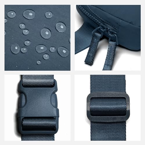 Image of Belt Bag for Women Two-Way Zipper Fanny Pack Crossbody Bags for Women Fashion Waist Packs Cross Body Fanny Pack with Adjustable Strap Gifts for Teen Girls (Navy)