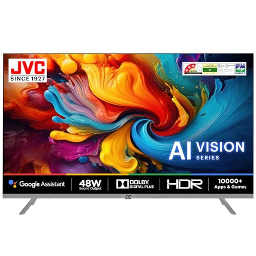 JVC 80 cm (32 inches) AI Vision Series QLED Android TV LT-32NQ3165C (Titanium Grey)