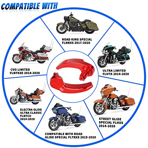 Kit de cierre para alforjas de motocicleta compatible con Harley Davidson miniatura 5