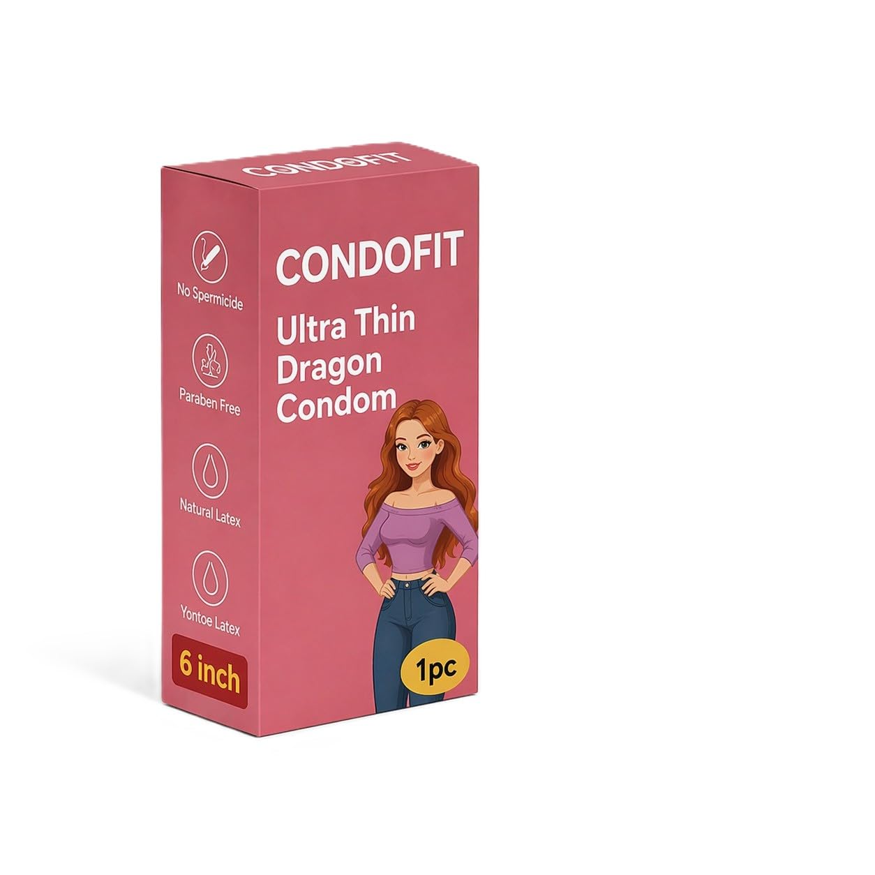 ultra thin natural latex condom | smooth lubricated protection | electronically tested | comfortable fit | single piece pack