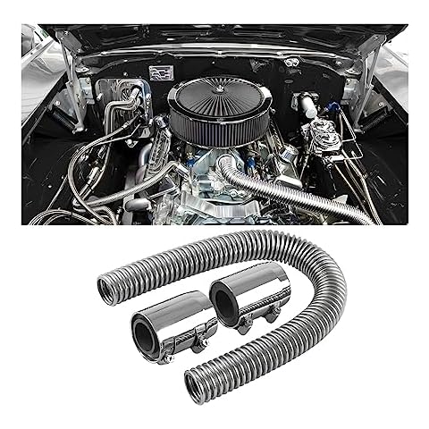 BELOMI 24" Stainless Steel Radiator Hose Kit Cover