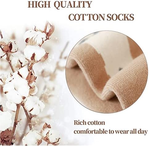 3 Pairs Unisex Kid Walking Warm Cute Soft Socks Baby Thicker Thermal Cotton Winter Over-knee High Stocking For Girls Boys Newborn Infant Children Toddlers