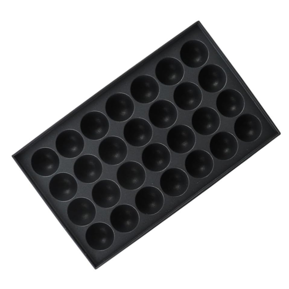 Plaque à œufs 28 trous en aluminium Zerodeko moule takoyaki noir antiadhésif cuisine