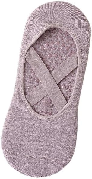 2/5 Pairs Women Cotton Silicone Anti Slip Yoga Socks Suitable Pilates Dance Sports Indoor Fitness Comfortable Low Top Socks