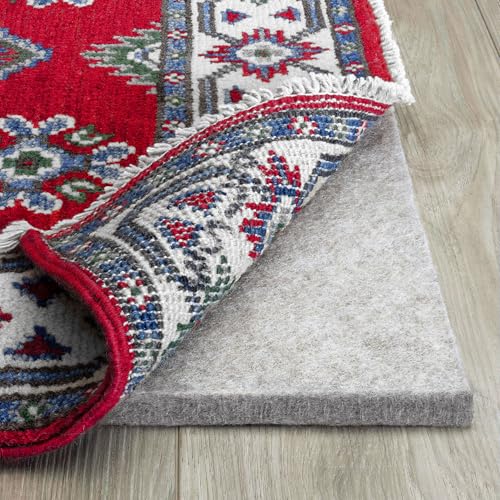 RUGPADUSA - Eco-Plush - 8'x10' - 1/2' Thick - 100% Felt - Luxurious Cushioned Rug Pad - Available in 3 Thicknesses, Many Custom Sizes