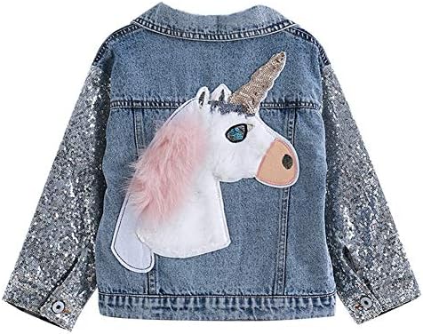 denim jacket with glitter