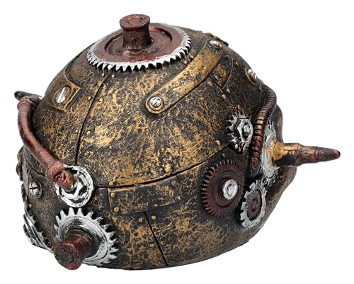 Steampunk tête de mort Pacific Giftware résine crâne déco indus gothique - 6