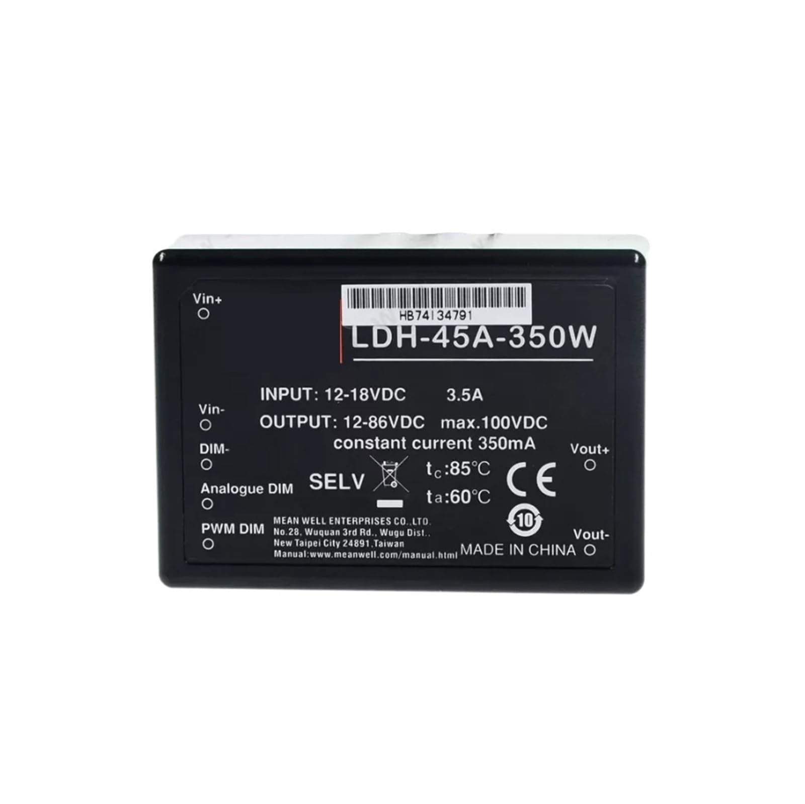 BFSYDLUJ Power Supply LDH-45 LDH-45B-1050 LDH-45B-350W 45W(LDH-45B-350W)