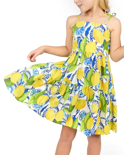 Girls Resort Dress - Printed Rayon Mini Dress