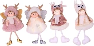 BESPORTBLE Mini Árvore De Natal Decorações Para Casa Pelúcia Enfeite De Natal Pendurado Boneca Enfeites Anjos De Natal Decoração Pingente Pingente Chifres De Bebê Boneca De Pelúcia Pendurada