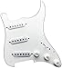 Tex Mex Prewired Stratocaster Pickguard - 3-ply White