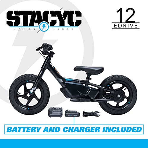 STACYC 12eDRIVE Electric Balance Bike for Kids Ages 3-5