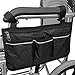 FWQW Sac de fauteuil roulant avec poches, sac latéral d'accoudoir étanche universel pour fauteuil roulant électrique, scooter de mobilité, accessoires de cadre de marche
