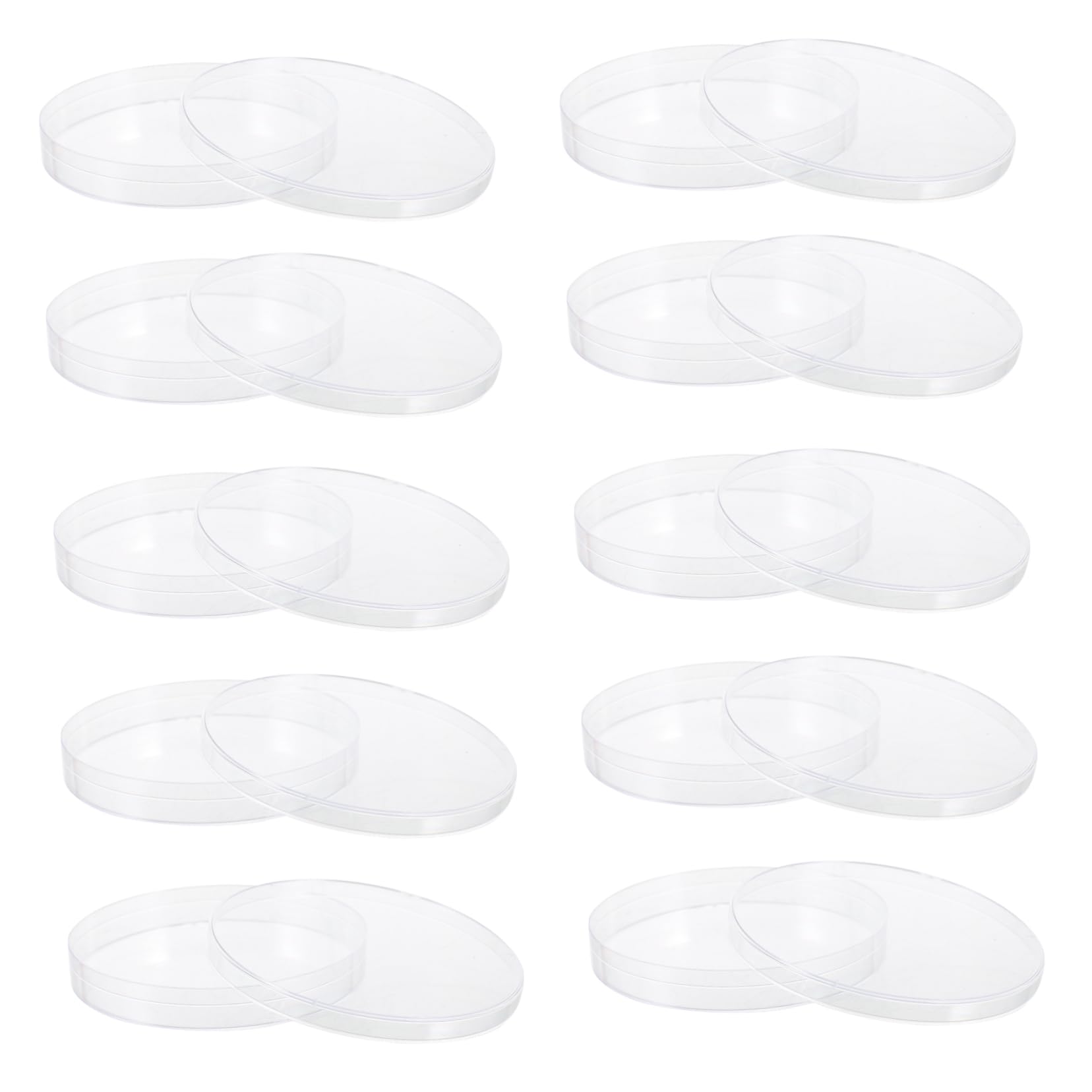 HEALLILY Lab Home Use 20 Pack 90mm Diameter Petri Dishes Lids for Culture and Microbiology