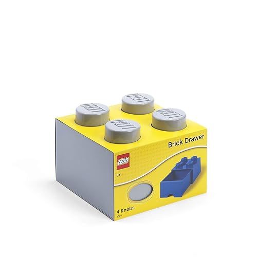 Miniatura 4 de Lego - Caja en forma de bloque tipo Lego, 4 perillas, 1 caja, apilable, caja de almacenamiento