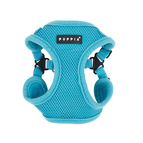 Image of Puppia PARA-HC1533-SB-S Sky Blue Soft Harness C Pet-Vest-Harnesses, Small,Dog