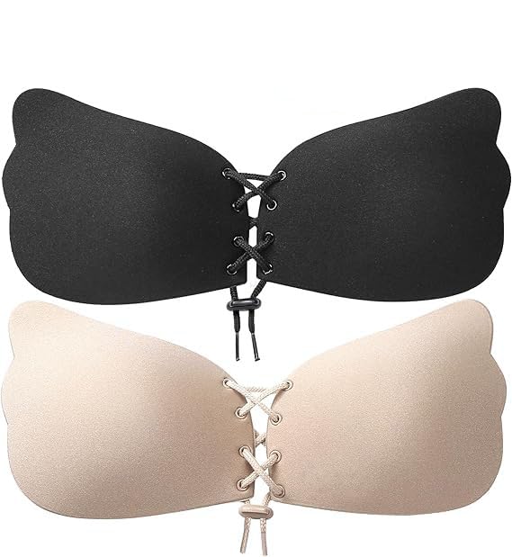 Adhesive Bra Strapless Bra Backless Bra Invisible Bra with 2 Piece Design Perfect for Evening Dresses for Girls & Women Undergarment for Backless Dress-image-14