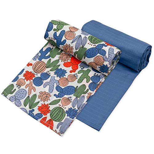 Image of HonestBaby Baby 100% Organic Cotton Swaddle Receiving Blankets (2 Pack)