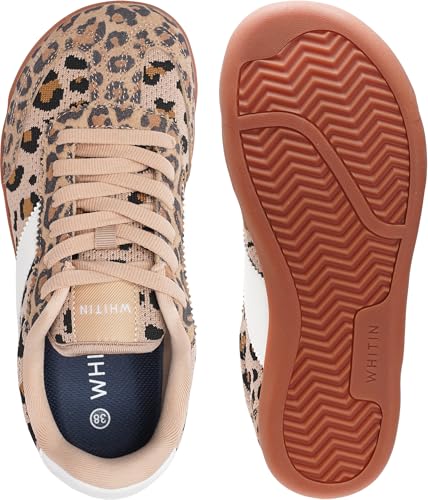Image of WHITIN Women's Wide Toe Box Barefoot Shoes Retro Style W608 | Zero Drop Support, Natural Foot Alignment, Balanced Walking Feel, Daily Commute, Long Hours Standing