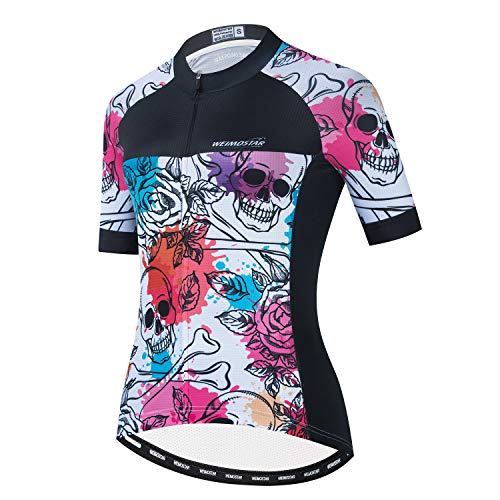 Cycle Jersey Women Triathlon top Women MTB Road Biking Shirt Bicycle Short Sleeve Outfit Cyclcing Clothes L