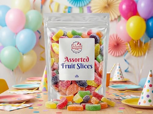 Fruit Slices Candy 1 lb Bulk Bag – 4 sabores frutales miniatura 6