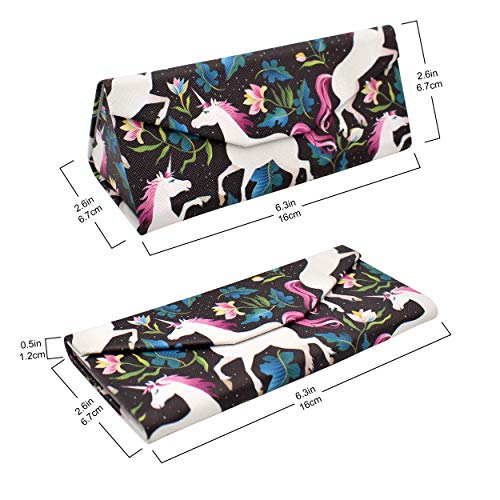 Image of Real Sic Glasses Case for Men and Women - Magnetic Folding Hard Shell Sunglass Holder - Inspired by Adorable Animals