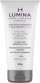 Creme Clareador Lumina 60g Sofisticatto – Clareia Virilhas, Axilas, Joelhos e Cotovelos + Sachê
