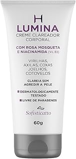 Creme Clareador Lumina 60g Sofisticatto – Clareia Virilhas, Axilas, Joelhos e Cotovelos + Sachê