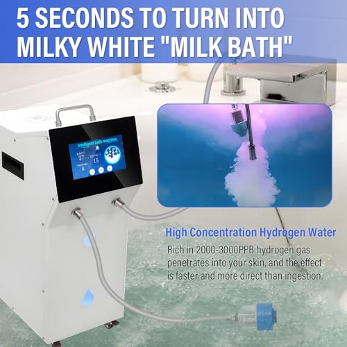 HNZXIB Hydrogen Water Bath Machine, Nano Bubble Bath Hydrogen Water Bubble Machine, High Concentration Hydrogen Rich Bubble Bath Machine for Skin Health and Rejuvenation Home Use/Body Therapy - Image 7