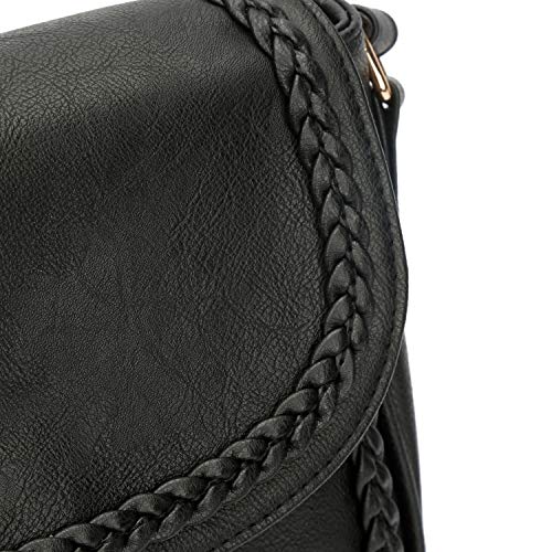 KKXIU Casual Flap Saddle Crossbody Bags for Women Purses and Handbags with Tassel3