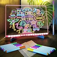 Tablero de Notas Acrílico,Tablero Acrílico Luminoso con Mensaje