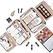 NISHEL Travel Toiletry Bag for Women, Makeup Essentials Organizer, Hanging Case for Accessories, Cosmetics, Large Size, Pink