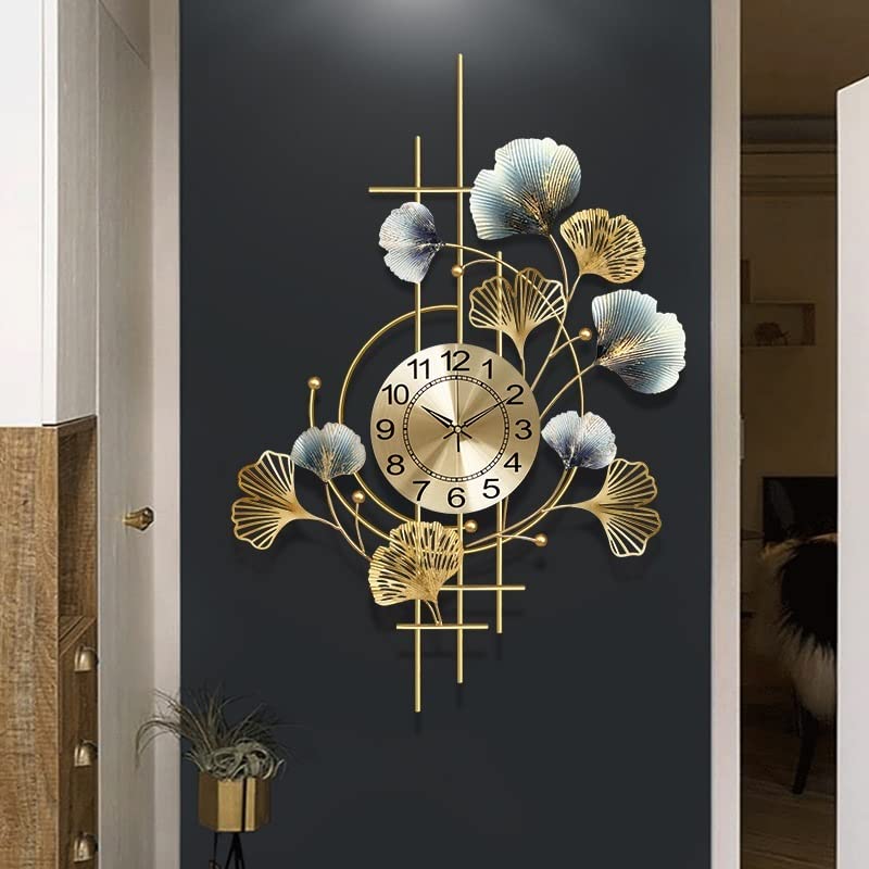 Orologio da parete decorativo moderno, design unico per soggiorno e camera da letto, elegante decorazione per la casa, movimento silenzioso, per proprietari di case e appassionati di arredamento