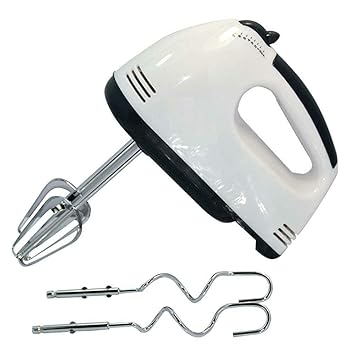 Friday Society 300W Hand Mixer with 7 Speed Control & Detachable Stainless-Steel Finish Beater & Whisker,