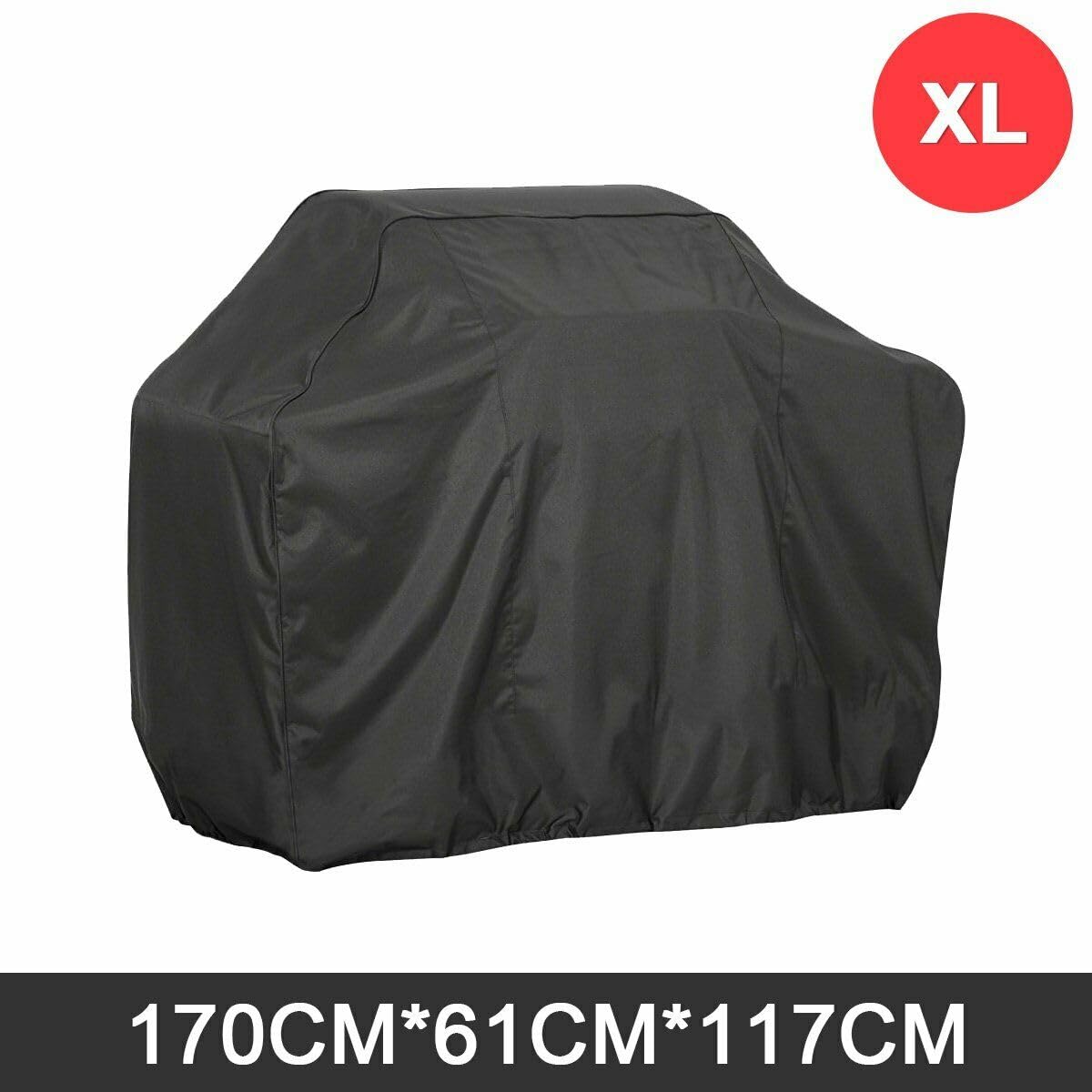Copertura per Barbecue Extra Large e Resistente, Impermeabile, per Esterni, da Giardino, XXL 190x71x117 cm, Nera