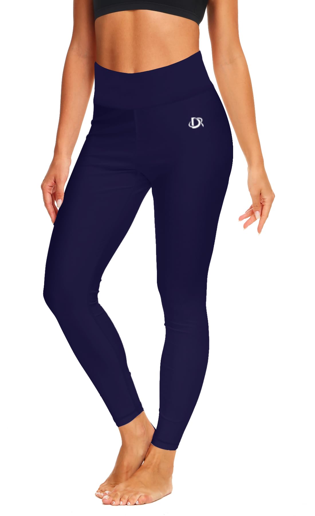 Deerose Uv Protective Rashguard Pants for Women UPF 50+ Swimming Surfing Tights Rash Guard Pants Navy S