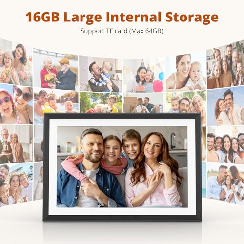 Dragon Touch 10.1'' WiFi Digital Picture Frame with Dual Swappable Snap Frames – 1280×800 HD IPS Touch Screen, Auto-Rotate, Instantly Share Photos/Videos via Free App, Gift for Birthday, Wedding, Mom by Dragon Touch - Image 8