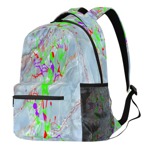 Sac à dos motif crâne d'arbre marbré aux finitions soignées pour ordinateur et voyage