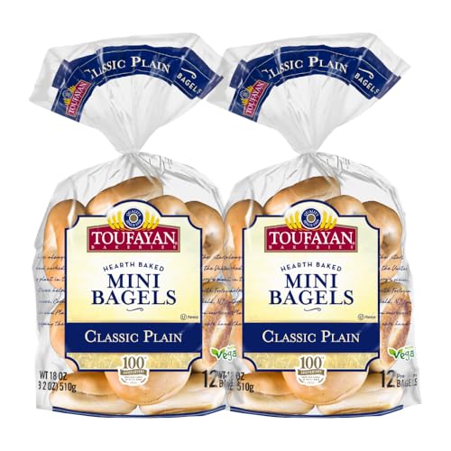 Toufayan Mini Plain Bagels
