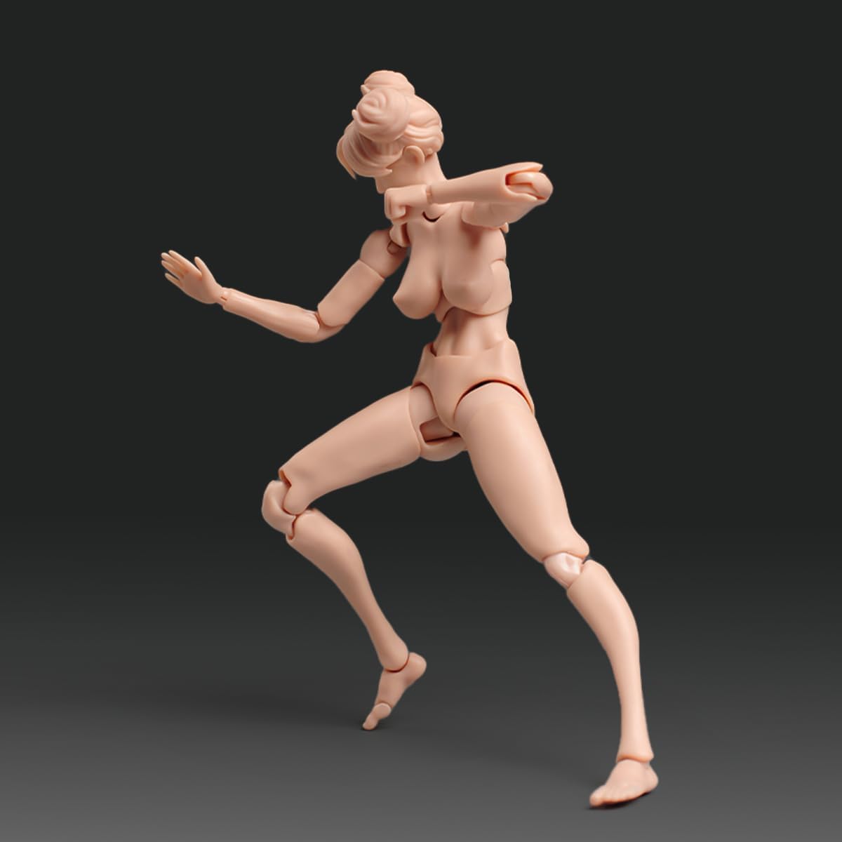 1/12 Scale Female Action Figure Super Flexible Pale Skin Girl Body with Head Sculpt&Replaceable Chest Legs Woman Soldier Action Figure Joint Doll Collection