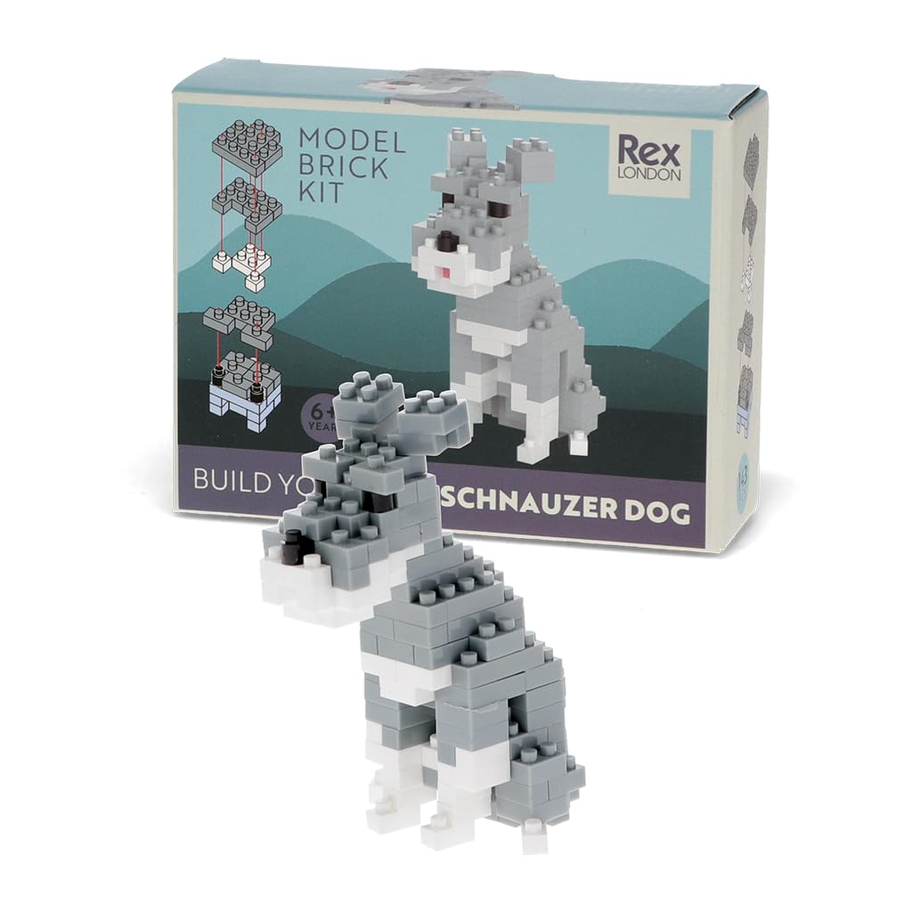 JEKCA Set Mattoncini Da Collezione – Standard Schnauzer 02S-M02 – Modellismo Per Adulti