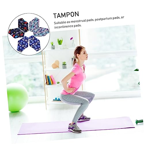 minkissy 12 Peças almofada sanitaria cuecas meninas absorventes higiênicos laváveis calcinhas absorv