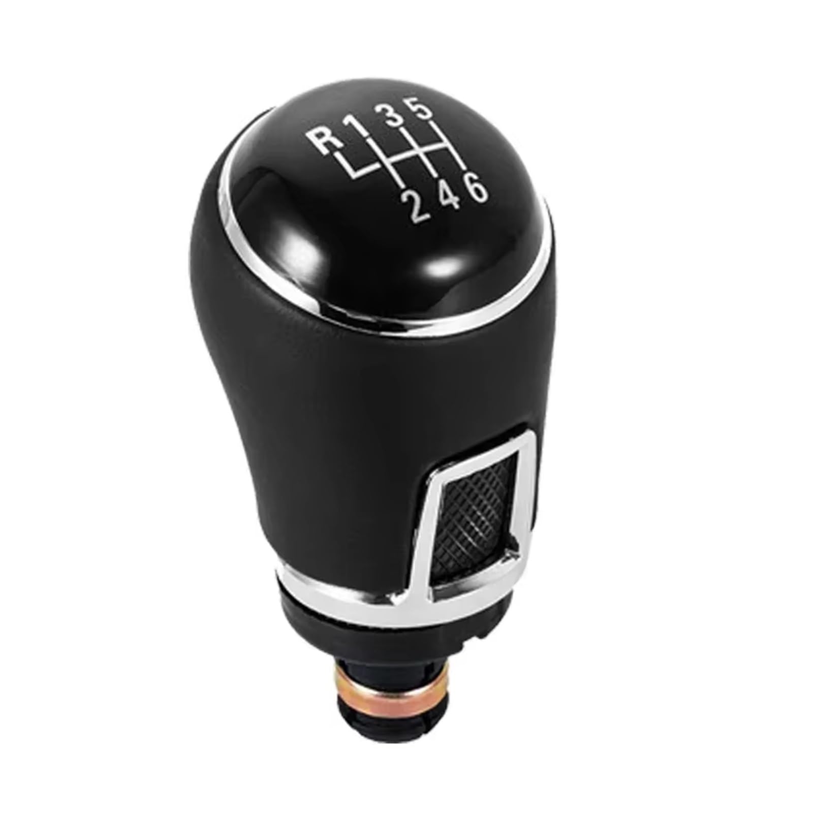 XKOEHXJ Car Gear Shift Knob for VW for Polo for Golf for Jetta 5 6 Speed Manual Car Shift Knob Leather Gear Gearbox Boot Cover(6 Speed)