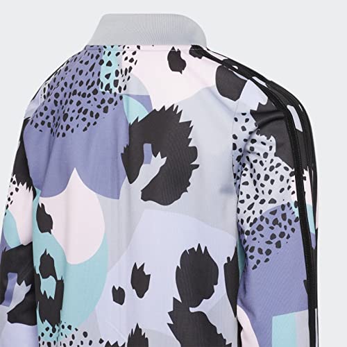 adidas Allover Print Tricot Jacket Kids', Grey, Size L