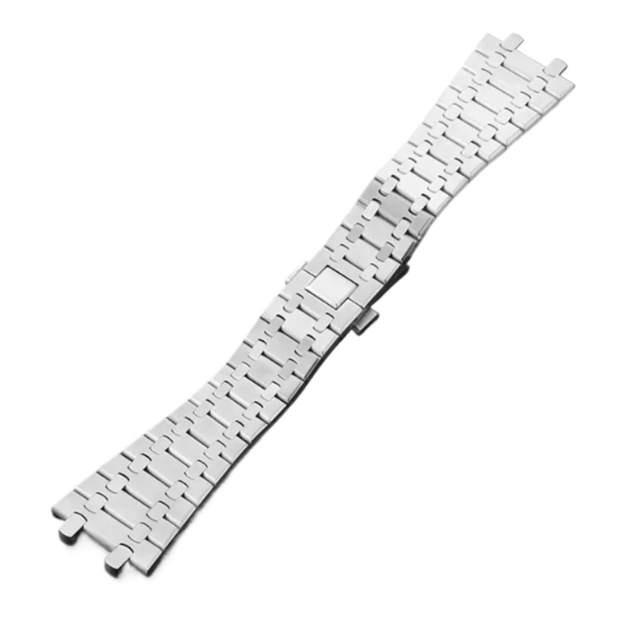 Genérico Correa de reloj de acero inoxidable de 26 mm compatible con AP 15400 15500 Correa de reloj Audemars Piguet Royal Oak Pulsera for hombre Accesorios