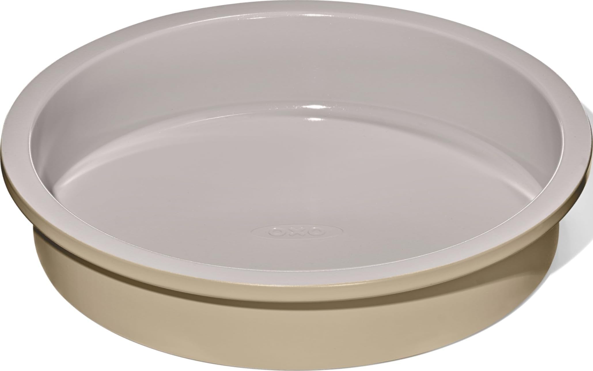 OXO Good Grips Non-Stick Pro Ceramic Coated 9 in Round Cake Pan, Biscuit