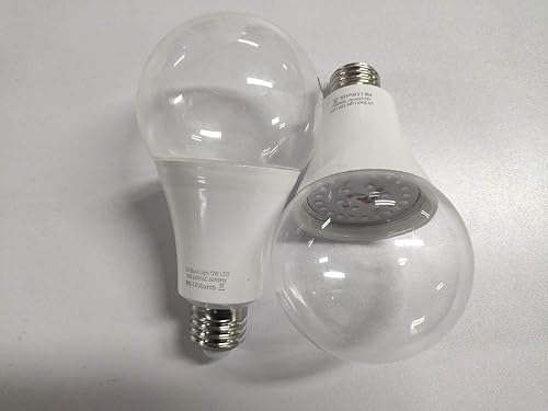 Miniatura 10 de Bombillas LED negras UV, bombilla LED negra E26 de 9 W, luces negras para fiesta brillante, dormitorio, póster fluorescente de luz negra, pintura