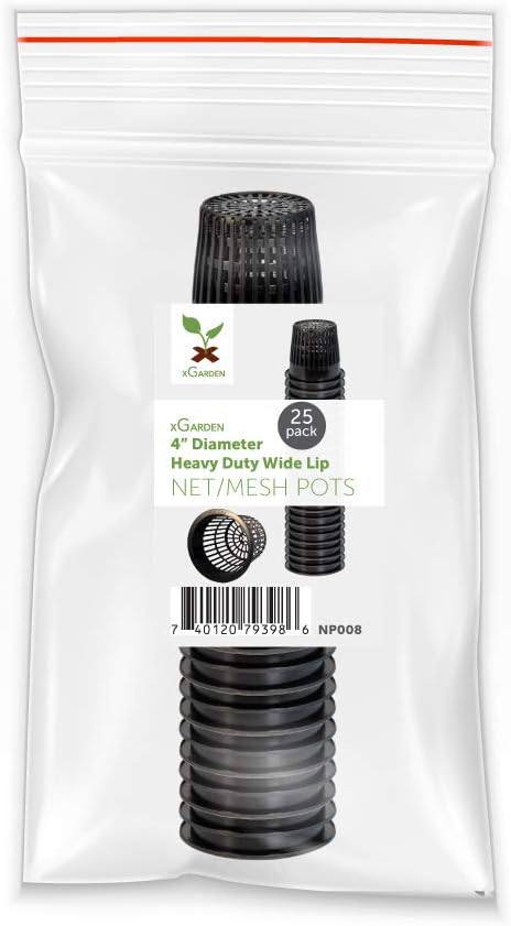 10 pezzi Heavy Duty Hydroponic Piantare Mesh Pot Netto di