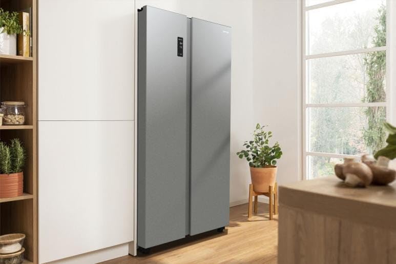 Gorenje NRR 9185 DAXL Side by Side - Frigorifero congelatore, EEK D, capacità totale di 550 litri, No Frost Plus, sistema di raffreddamento MultiFlow, ConvertActive, FastFreeze, display LED, acciaio